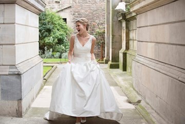 A very happy bride!
