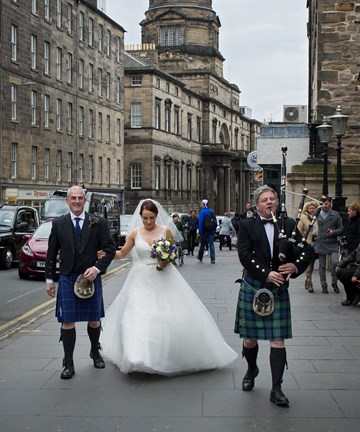 Arriving at the College via Nicolson Street