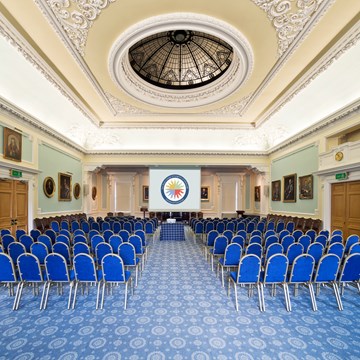 Theatre Set-Up in the Playfair Hall