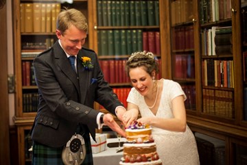 Wedding Cake in the Fellows' Library